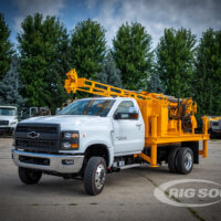 22157 CME45c CME 45-C Drill on Chevy 6500 HD 4x4 truck