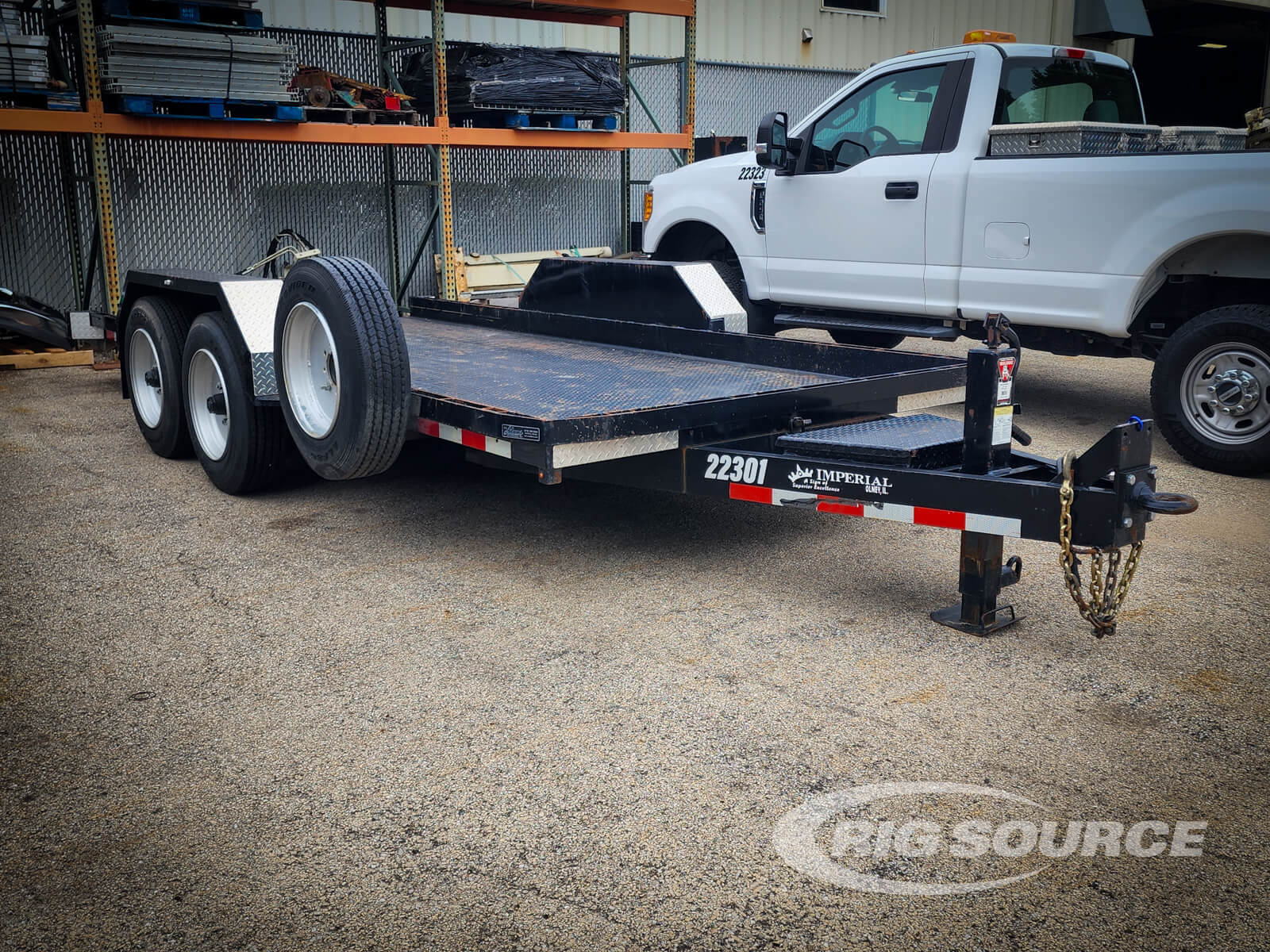 16' Imperial Tilt Deck 16,000lb. Lowboy Trailer for Rent Unit 22301 for Rent