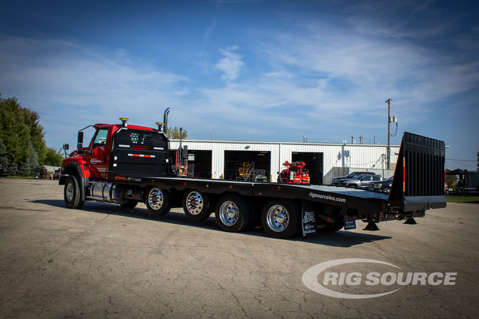 Versatran 20T Retriever Quad Axle Truck for Rent UNIT 23319 Drill