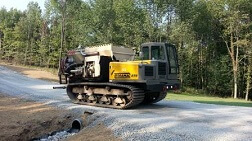 Crawler Carrier with Bark Blower for Pipeline
