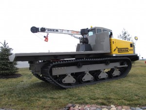 Crane Attachment on the Terramac® RT9 Crawler Carrier