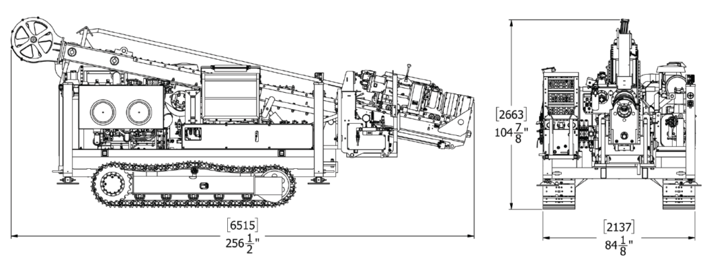 Versa Drill KnM 1.4 Dimensional Drawing