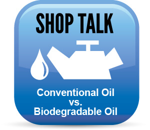 conventional oil vs. biodegradable oil
