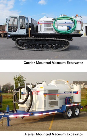 Truck and Track Mounted Vacuum Excavator Rental
